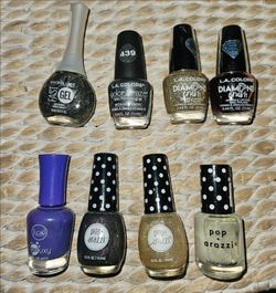 8 nail polishes bundle Maybelline LA COLORS Pop-Arazzi