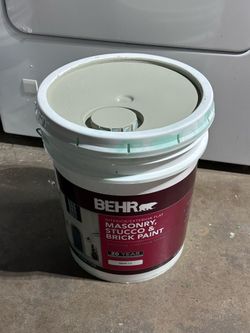 5 Gallon Paint Sage Green / Verde Salvia Behr Masonry Stucco & Brick Exterior Flat