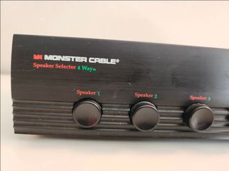 Monster Cable 4-Way Speaker Selector Switch With Amplifier Protection