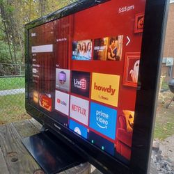 50"PANASONIC 1080P HDTV WITH ROKU REMOTE CONTROL $150 FINAL PRICE 