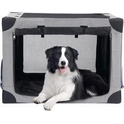 SOFT COLLAPSIBLE 32”POP UP DOG CRATE