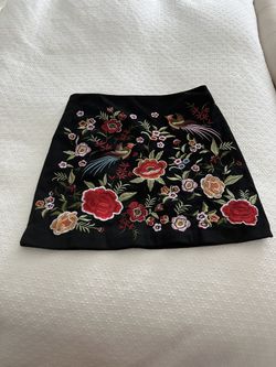 Small Black Suade Skirt