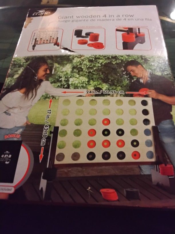 Giant Outdoor Wooden 4 Across Game