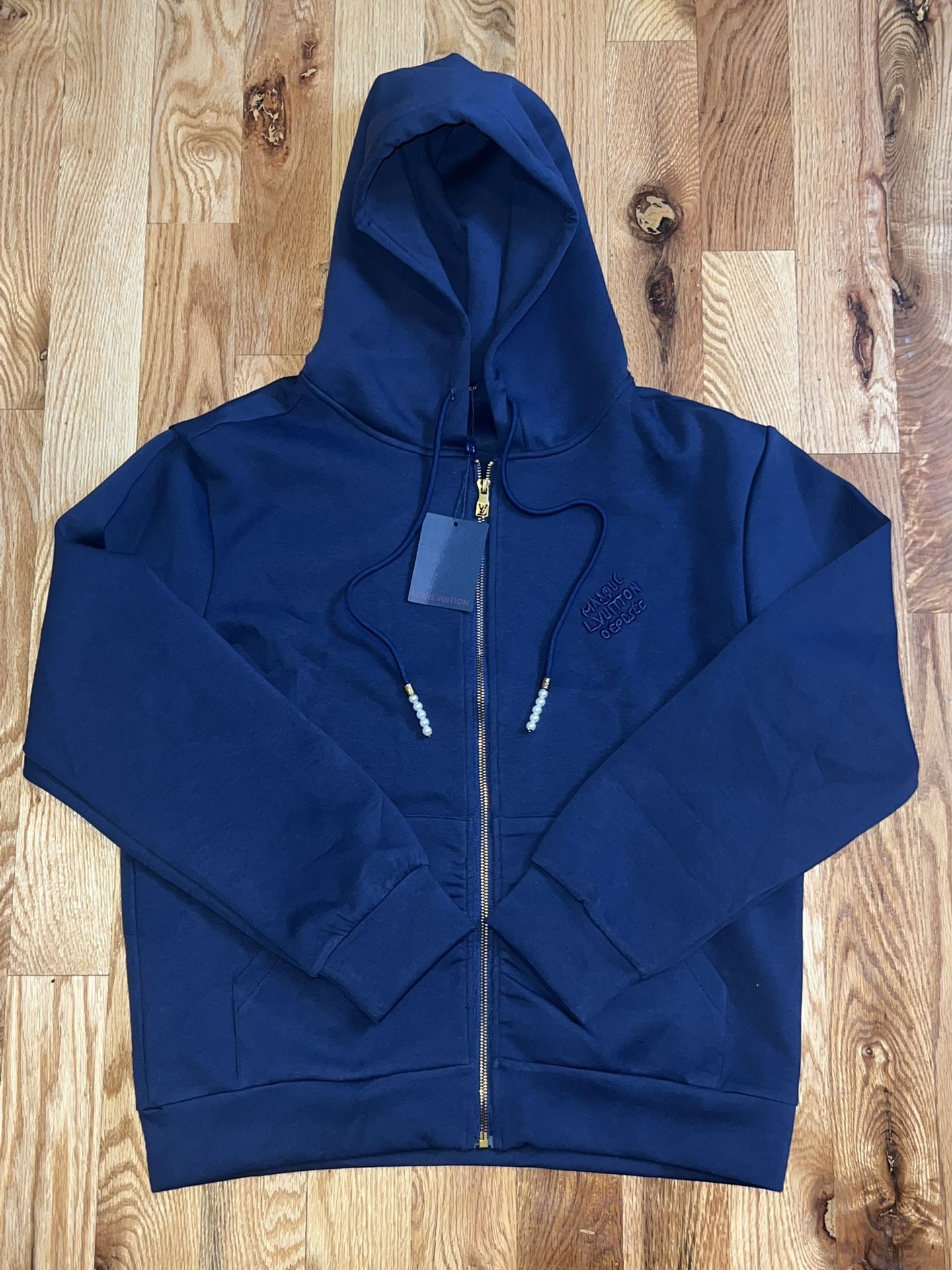 LV Hoodie Blue Size Large
