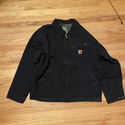 Vintage Carhartt Detroit Edition Black Color With Green Lining