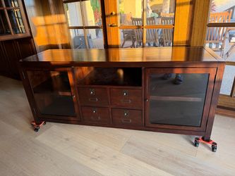 Pottery Barn Solid Wood Media Console Sideboard
