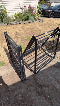 Collapsible twin bed frames