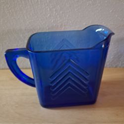 Depression Glass Small Pitcher and Bowl