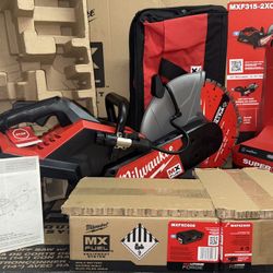 Milwaukee MX Fuel 14” Cutoff Saw Kit w/RAPIDSTOP. Model #MXF315-2XC. 