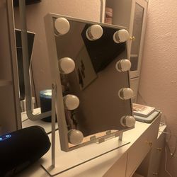 White Vanity Mirror 