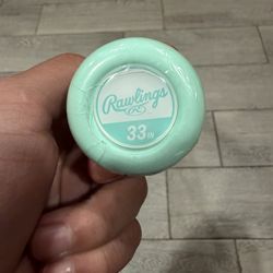 Brand New 2025 Rawlings Icon 33” BBCOR (-3) Cyan – Still in Wrapper