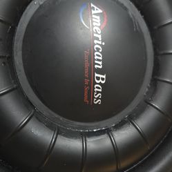 12" American bass shallow mount in portedbox