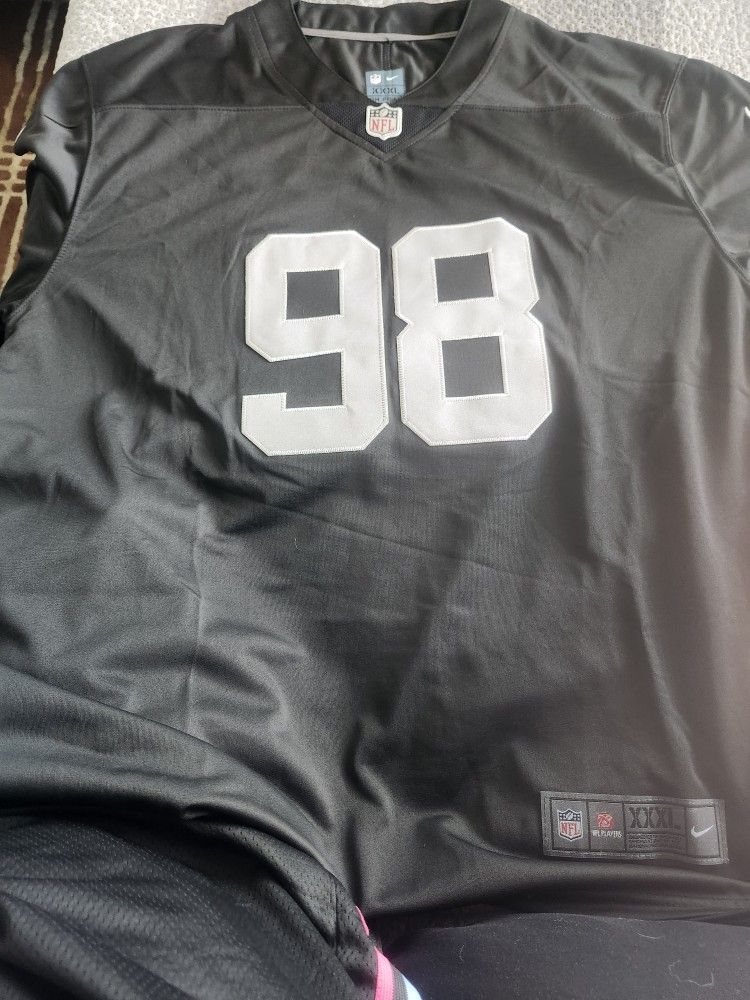 Maxx Crosby Raiders Football Jerseys/XXXL