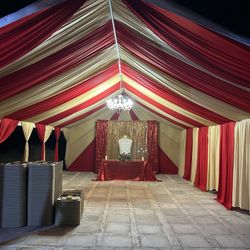 20x30 Canopy Draping Chairs,tables And More 