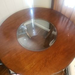 Glass & Wood Dining ROOM TABLE