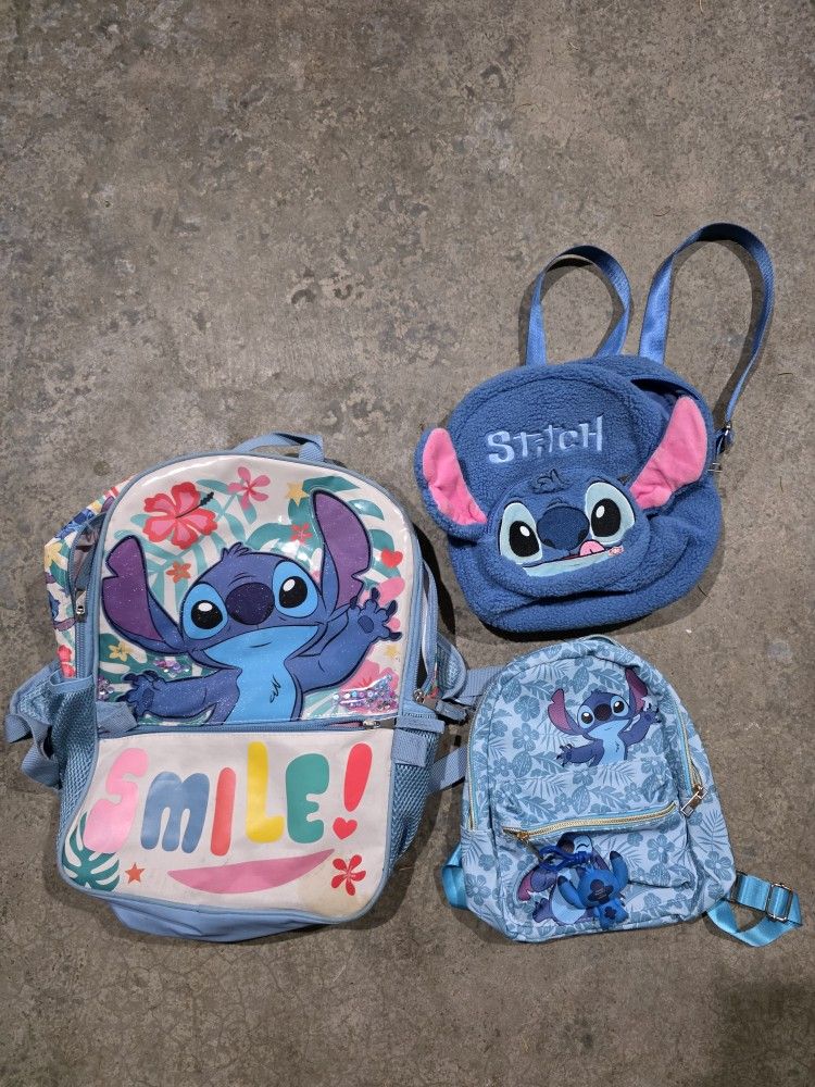 Disney Stitch Bookbag & Detachable Lunch bag