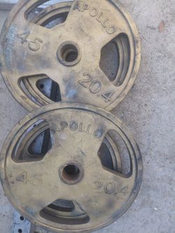 Apollo 45 lb Olympic Weight Plates Pair