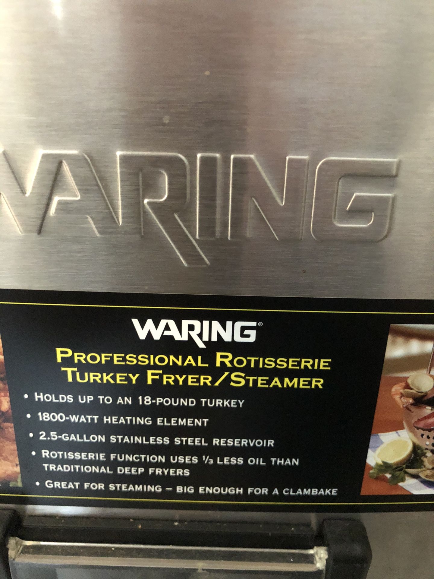 Waring Electric Rotisserie Turkey Fryer for Sale in Kissimmee, FL OfferUp