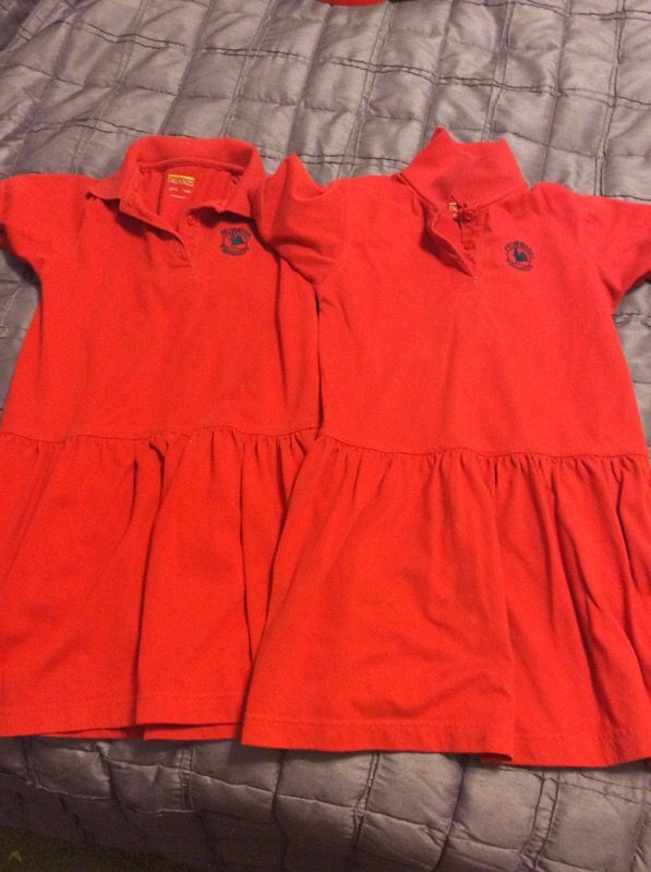 Dennis Uniforms Primrose Dress YXS Red
