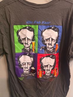 Edgar Allan Poe Graphic Tee, Men's XL