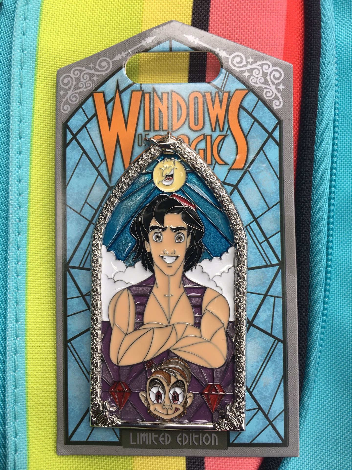 AUTHENTIC Disney Pins Aladdin Window Of Magic