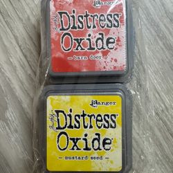 4 Pack Tim Holtz Ranger Distress Oxide Ink Bundle - Four 3" x 3"