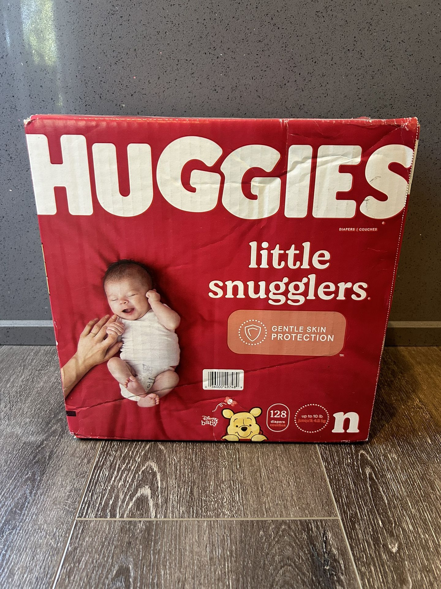 Brand New Unopened Box Of Huggies 128ct Newborn Diapers