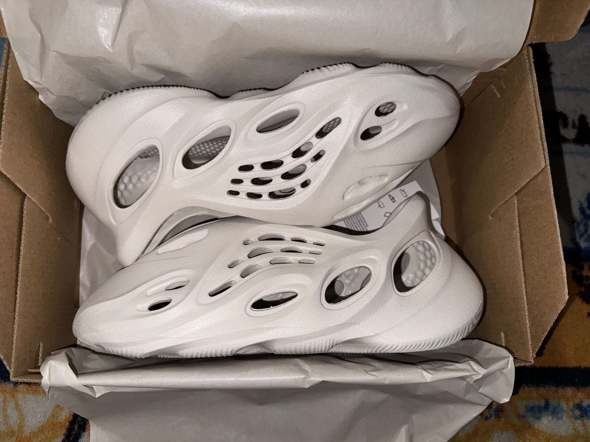 Adidas Yeezy Foam Runners Ararat Size White