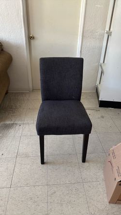 Dark Blue Upholstered Dining Chair
