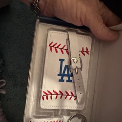 Dodgers luggage tag & keychain