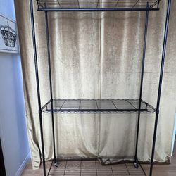 Rolling Clothing Rack with Cover