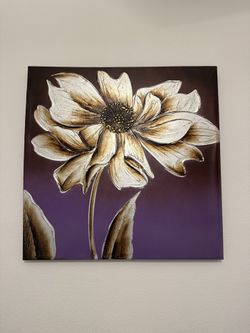 Textured Canvas Wall Art – Excellent Condition