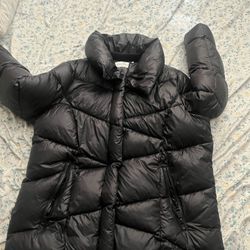 Calvin Klein ~ Chevron Sorona Aura Women's Water Resistant Puffer Coat $320 NWT