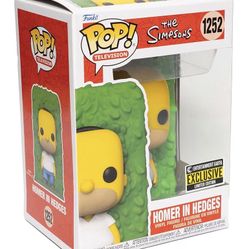 The Simpsons Homer in Hedges Funko Pop! Vinyl Figure #1252, an Entertainment Earth exclusive