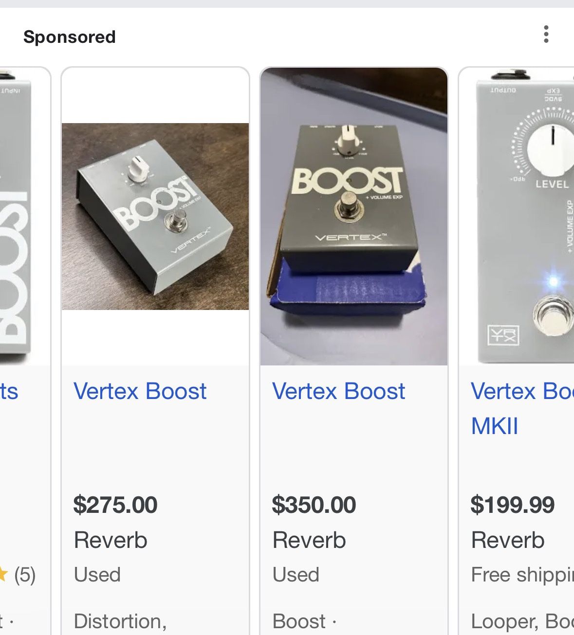 Vertex Boost + Volume EXP Pedal