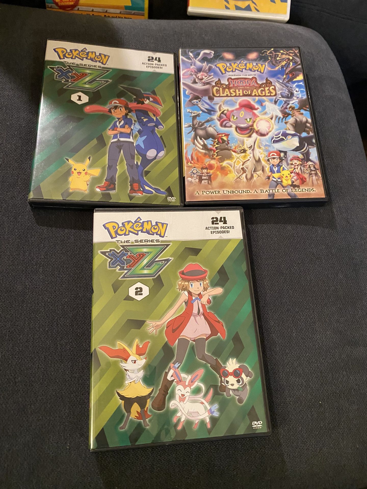 3 Pokemon DVD’s
