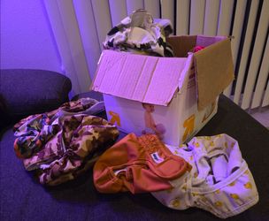 Dozens of used doggy diapers