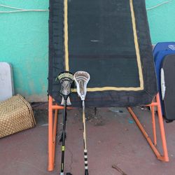 EZGoal EZ Goal Professional Folding Lacrosse Throwback Rebounder Stocks And Gloves
