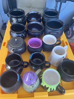 Halloween mugs and bowls