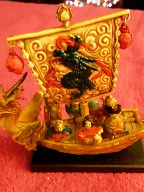 1969 "Seven Gods On Flying Dragon" Celluloid Figurine