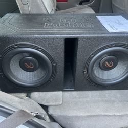 Infinity Speakers W/Custom Box 