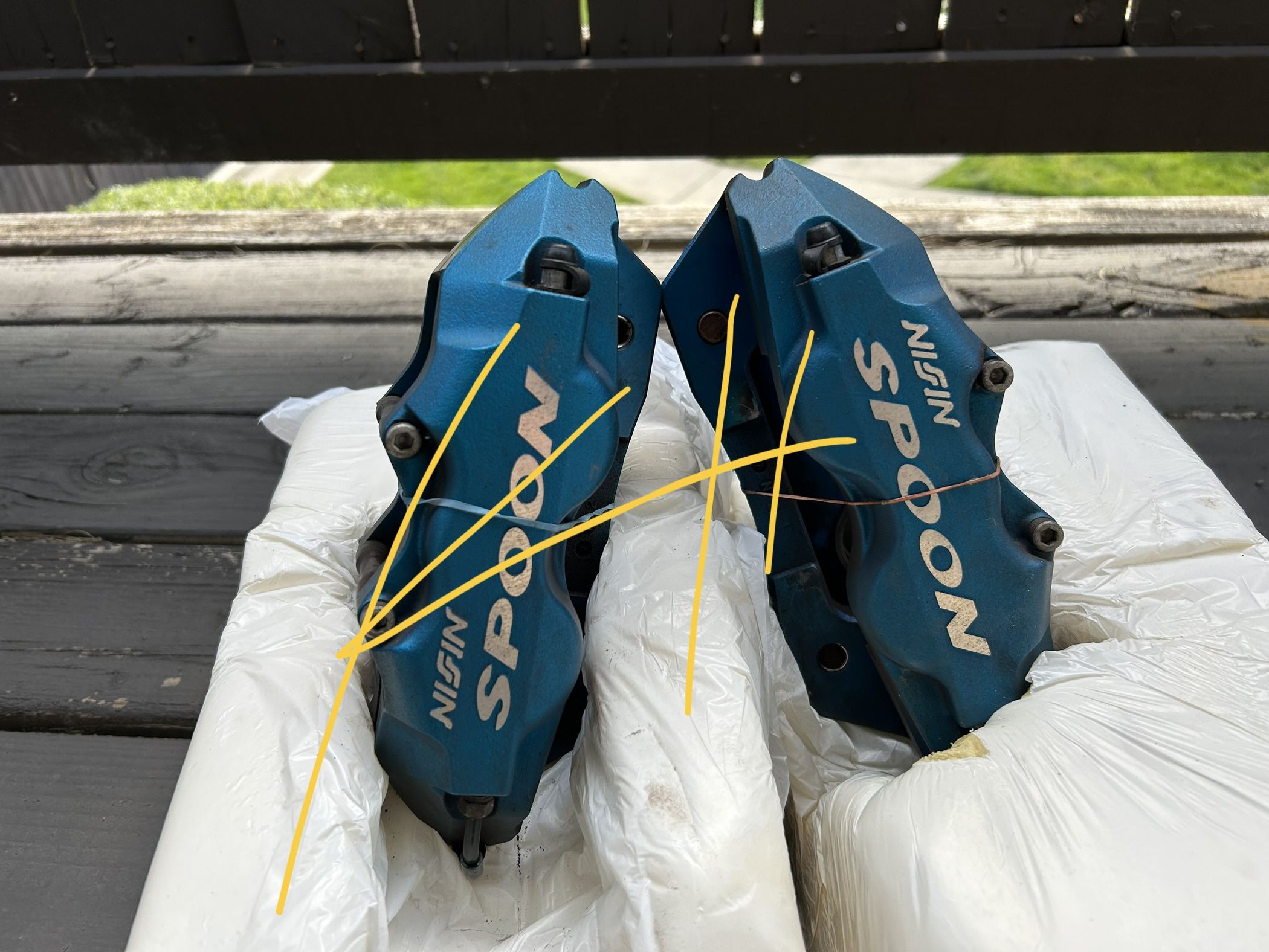 Used Spoon Sports Twinblock Calipers For DC2 EK9 EG6 for Sale in Upland