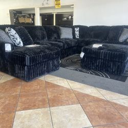 Ashley Midnight Madness Sectional! With Ottoman!!! Going Out Of Business Sale!
