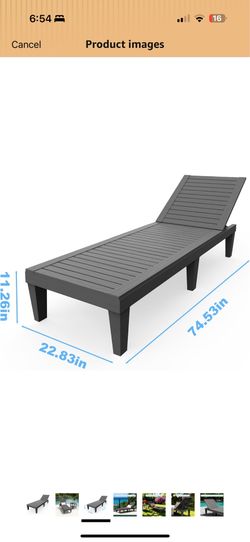 Outdoor Chaise Lounge Chairs set of 2