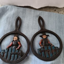 Vintage Cast Iron Amish Hot Plates
