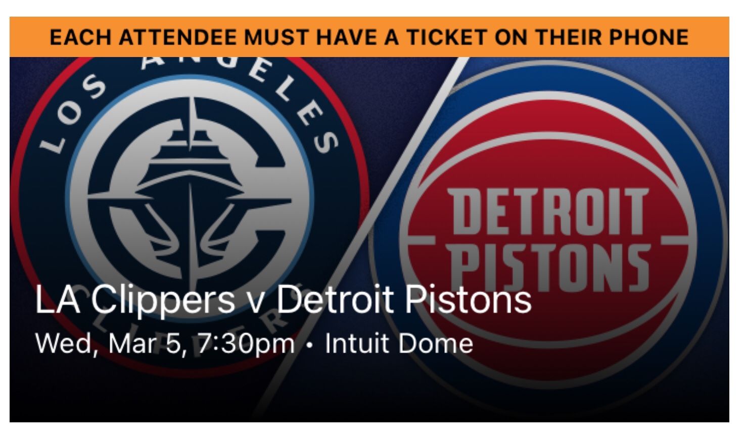 Clippers vs Pistons