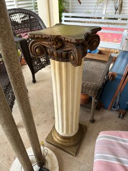Large Decorative Greek Corinthian Pedestal Column – Roman Style Display Stand