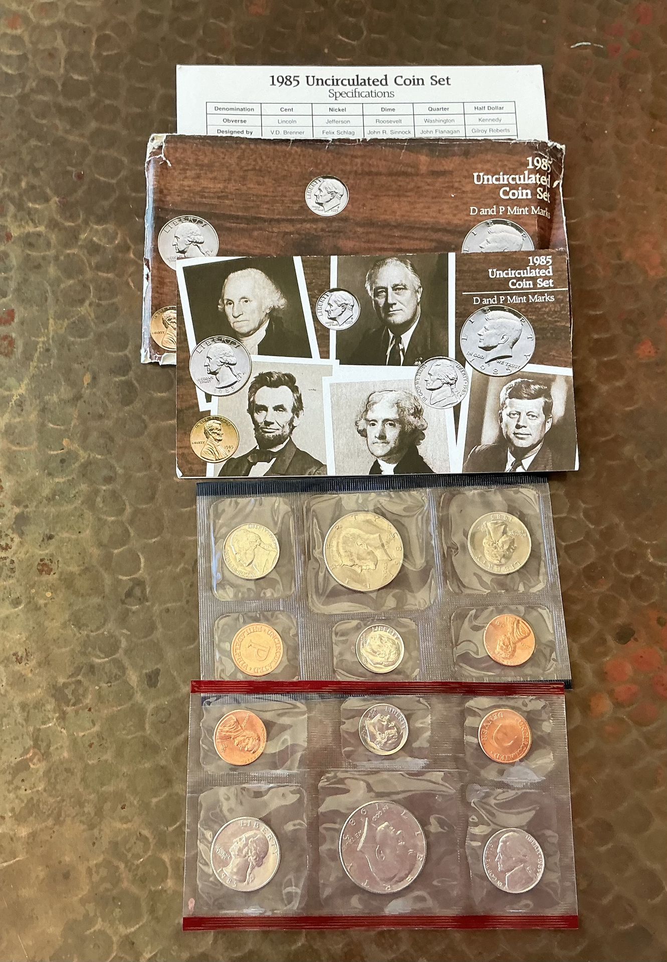 1985 uncirculated coin set.