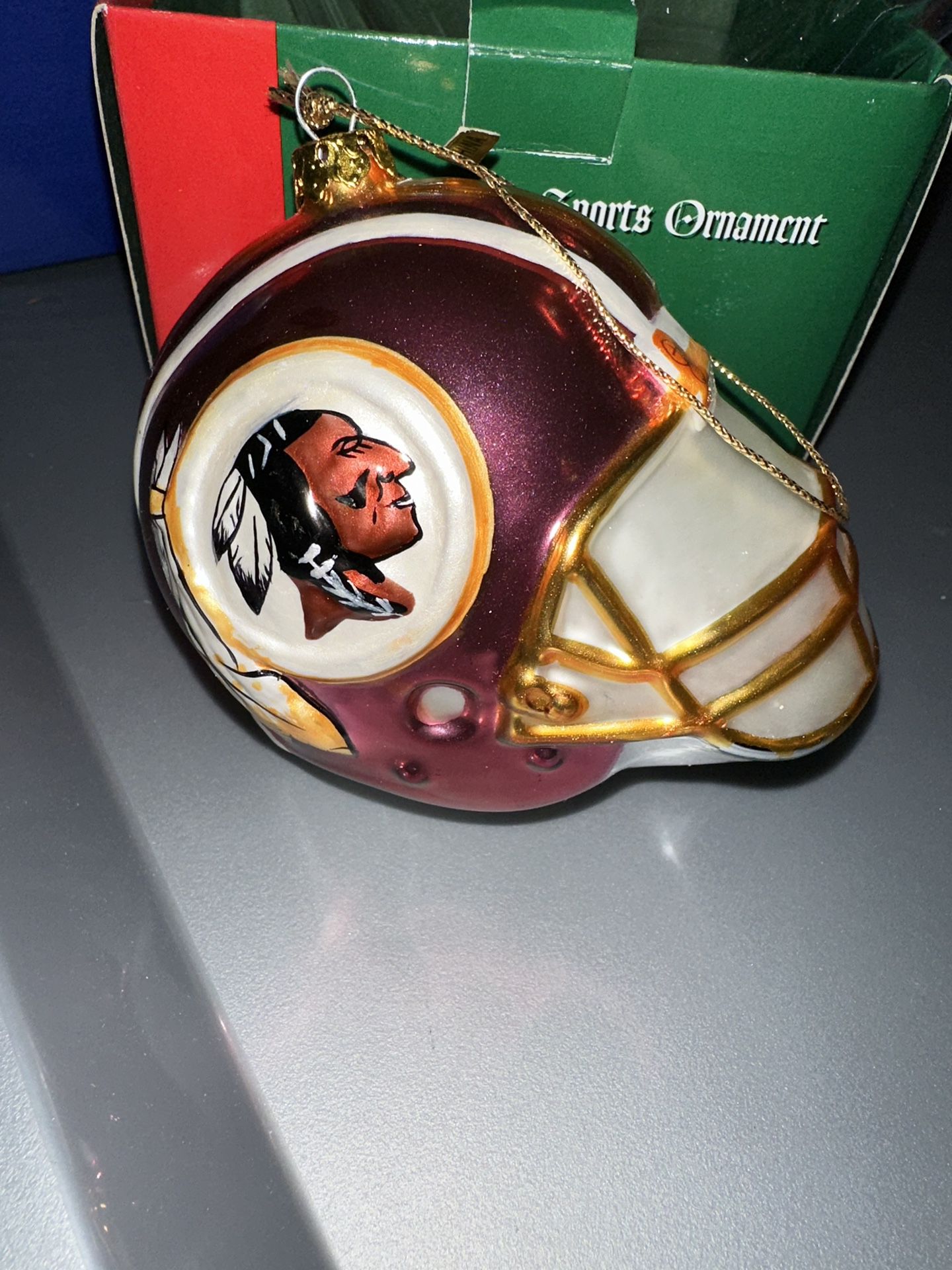 NFL Scottish Christmas SC Ultimate Sports Redskins Helmet Ornament