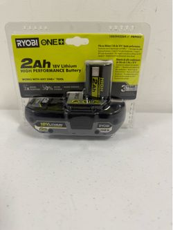 RYOBI ONE+ 18V 2.0 Ah Lithium-Ion HIGH PERFORMANCE Battery